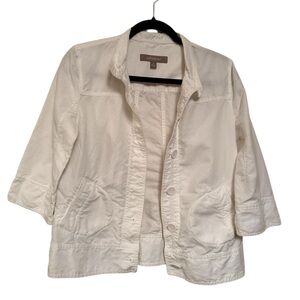 Croft & Barrow Off-White Utility Jacket